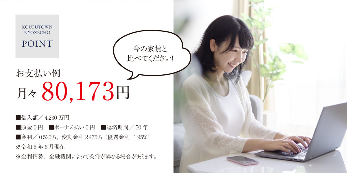 お支払い例 月々80,173円