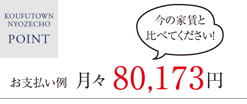 お支払い例 月々80,173円